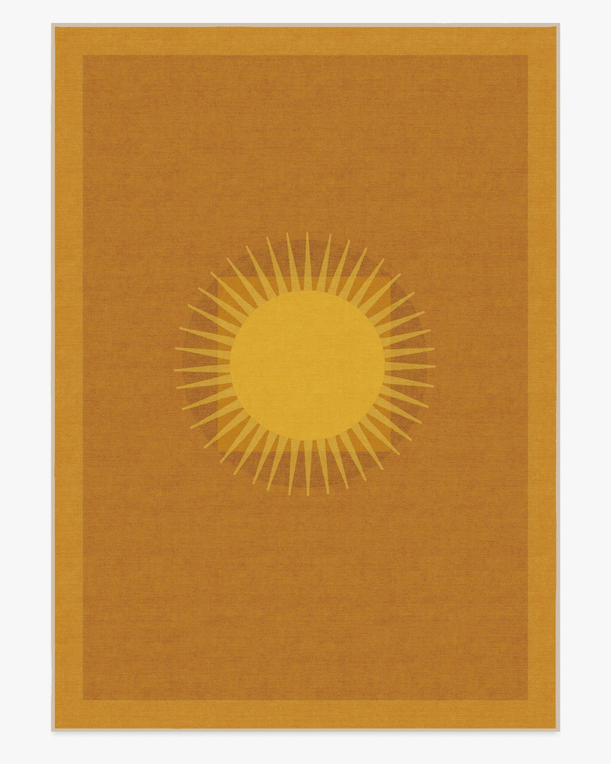 Helios — Halı, Altın, AREA, beyaz zemin, 10x14