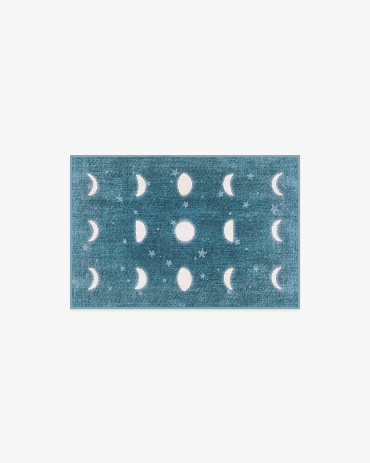 To The Moon And Back — Halı, Soft Turkuaz, AREA, beyaz zemin, 2x3
