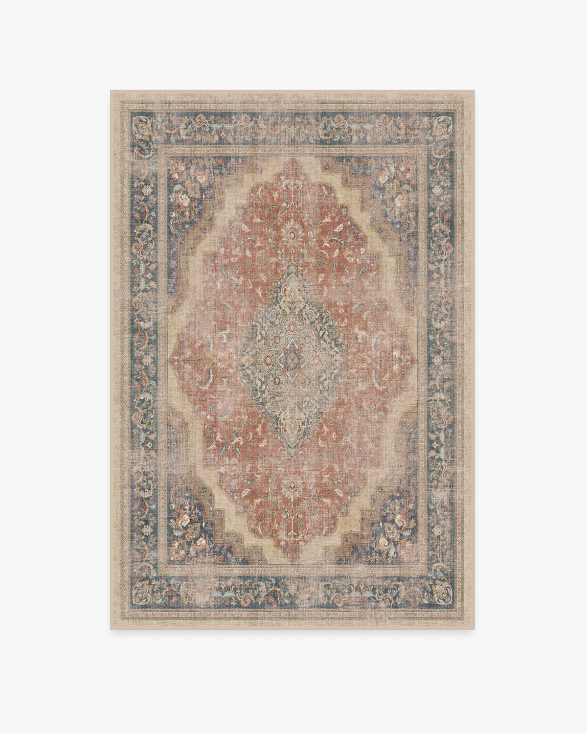 Adeline — Halı, Antique Kırmızı, AREA, beyaz zemin, 4x6