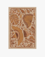 Justina Blakeney Alice Mellow — Halı, Sarı, AREA, beyaz zemin, 4x6