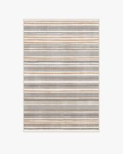 Elio Stripe — Halı, Gri Fildişi, AREA, beyaz zemin, 4x6