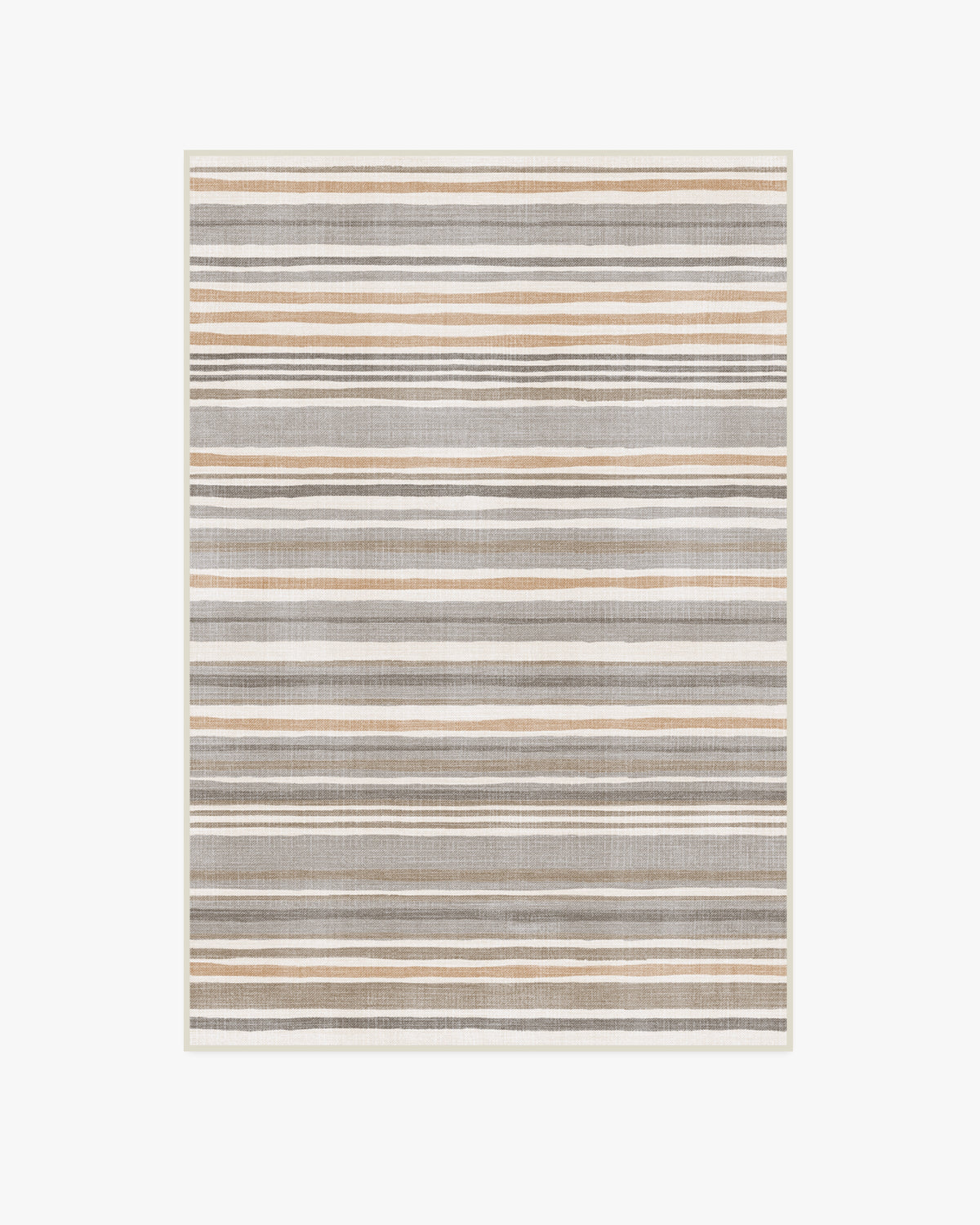 Elio Stripe — Halı, Gri Fildişi, AREA, beyaz zemin, 4x6