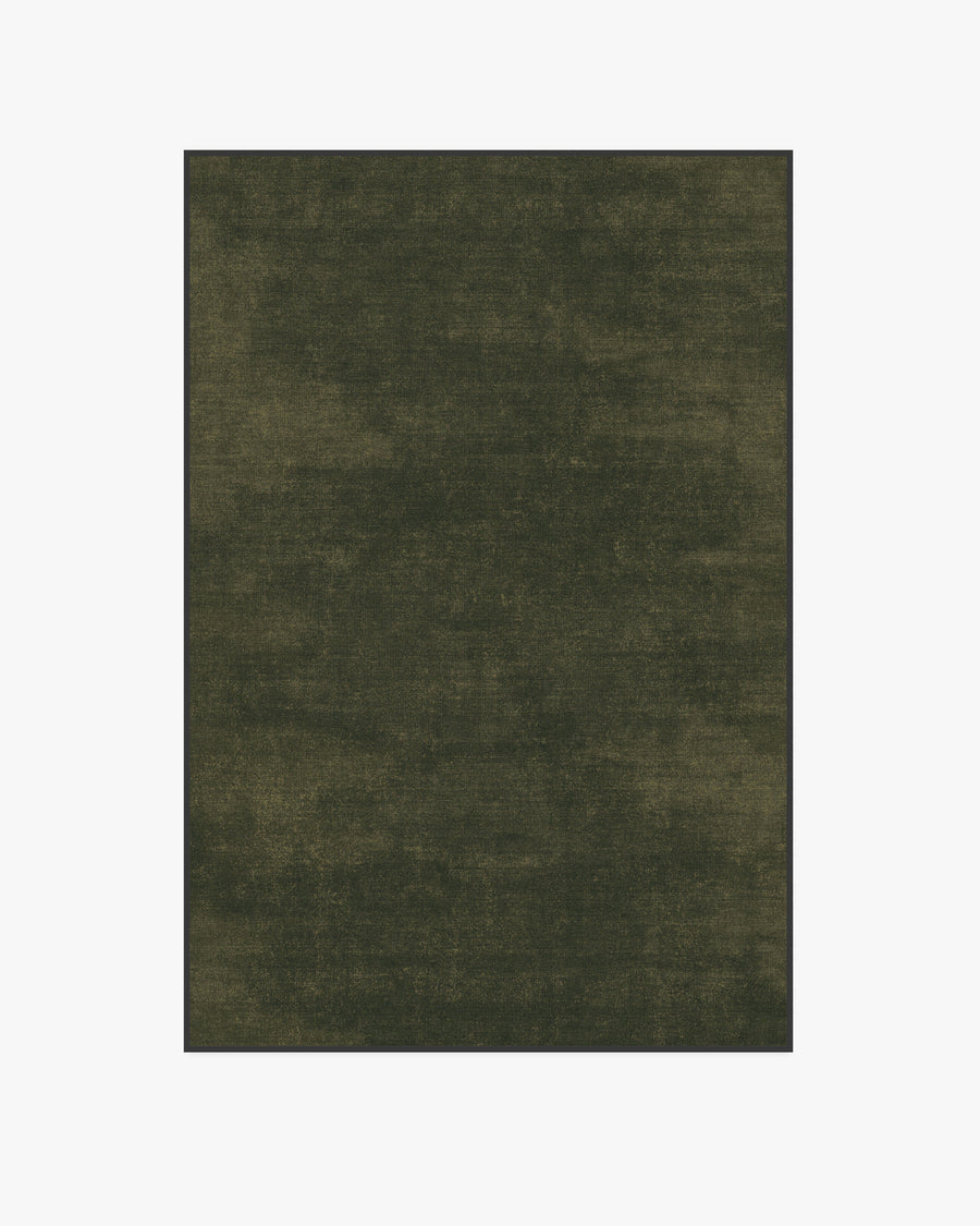 Nico Solid — Halı, Zeytin, AREA, beyaz zemin, 4x6