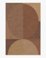 Harlow — Halı, Bakır Kahverengi, AREA, beyaz zemin, 6x9
