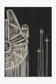 The Rebellion — Halı, Siyah Beyaz, AREA, beyaz zemin, 6x9
