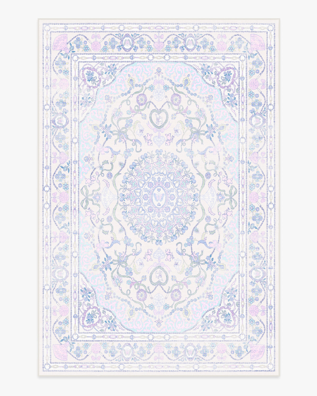 Mazzy Ornamental — Halı, Çok Renkli, AREA, beyaz zemin, 6x9
