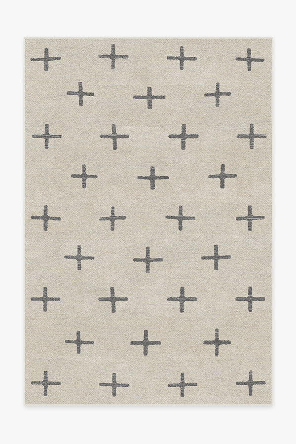 Crosby Birch — Halı, Antrasit, AREA, beyaz zemin, 6x9