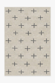 Crosby Birch — Halı, Antrasit, AREA, beyaz zemin, 6x9