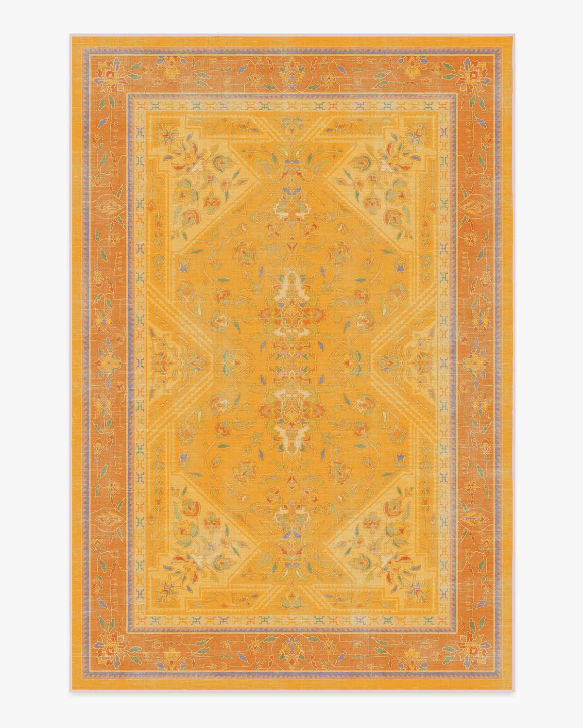 Colorful Loom — Halı, Mango, AREA, beyaz zemin, 6x9