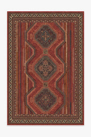 Mandalore — Halı, Scarlet Kırmızı, AREA, beyaz zemin, 6x9