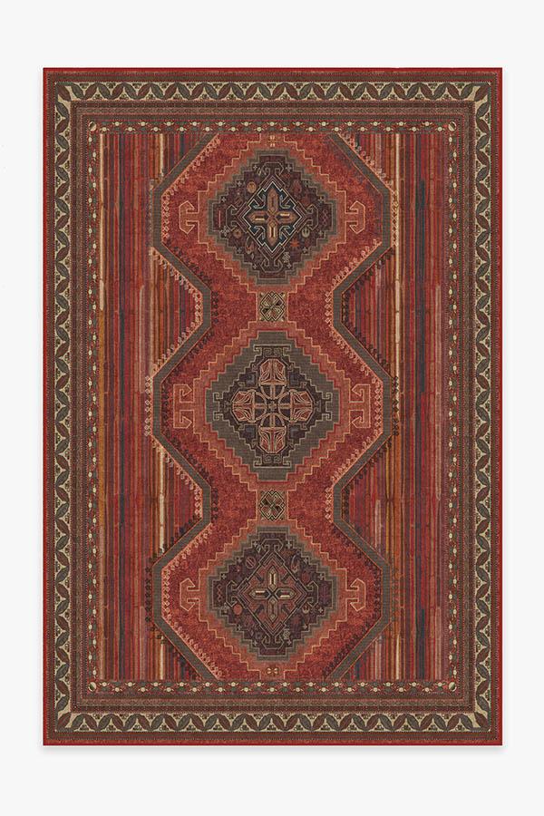 Mandalore — Halı, Scarlet Kırmızı, AREA, beyaz zemin, 6x9