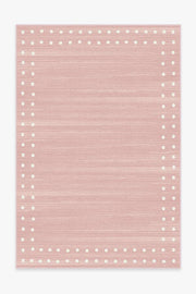 Dot Border — Halı, Pembe, AREA, beyaz zemin, 6x9