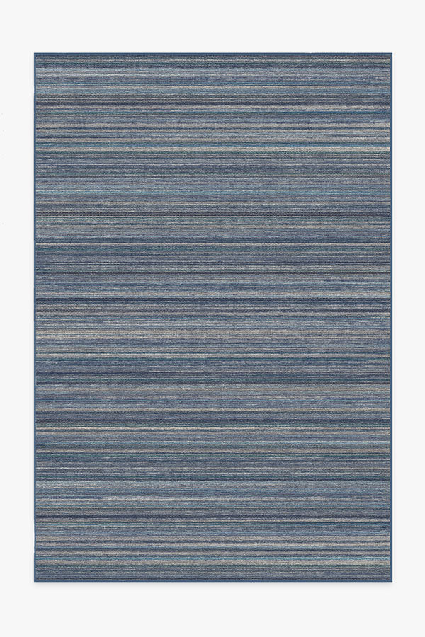 Multi Stripe — Halı, Mavi, AREA, beyaz zemin, 6x9