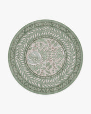 Provence — Halı, Adaçayı, ROUND, beyaz zemin, 8R