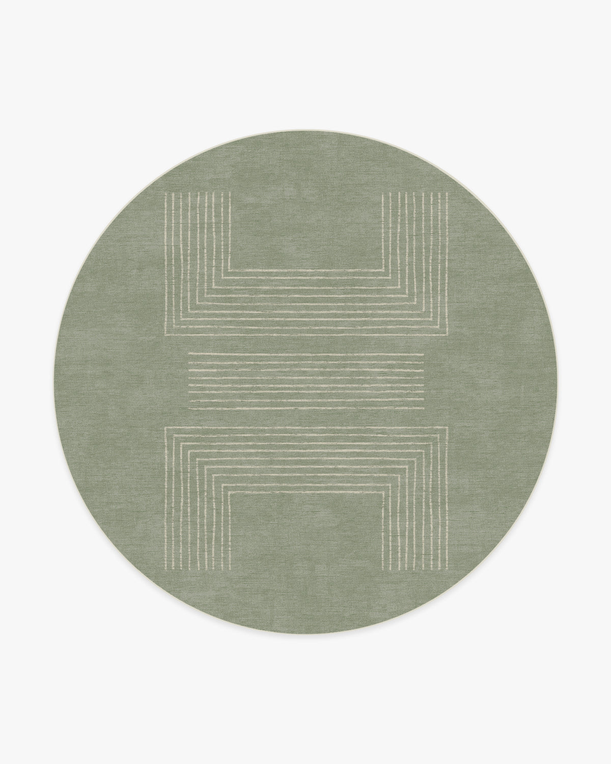 Valencia — Halı, Adaçayı Yeşili, ROUND, beyaz zemin, 8R