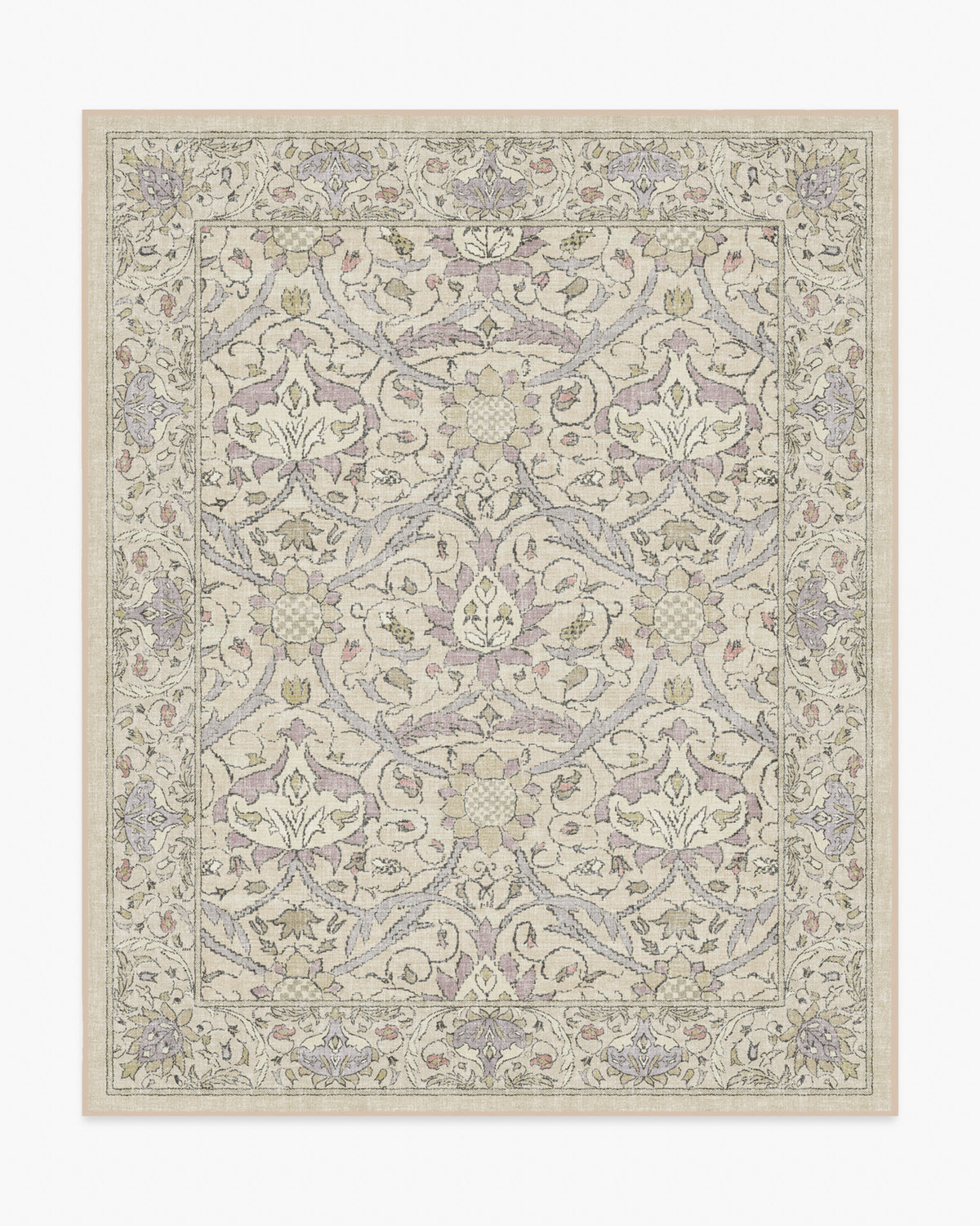 Morris And Co Montreal — Halı, Bej Lilac, AREA, beyaz zemin, 8x10