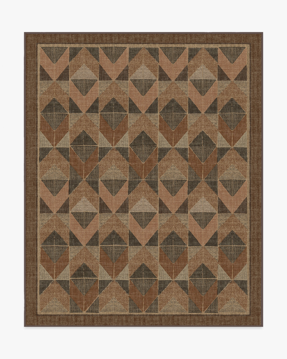 Ember — Halı, Bakır Kahverengi, AREA, beyaz zemin, 8x10