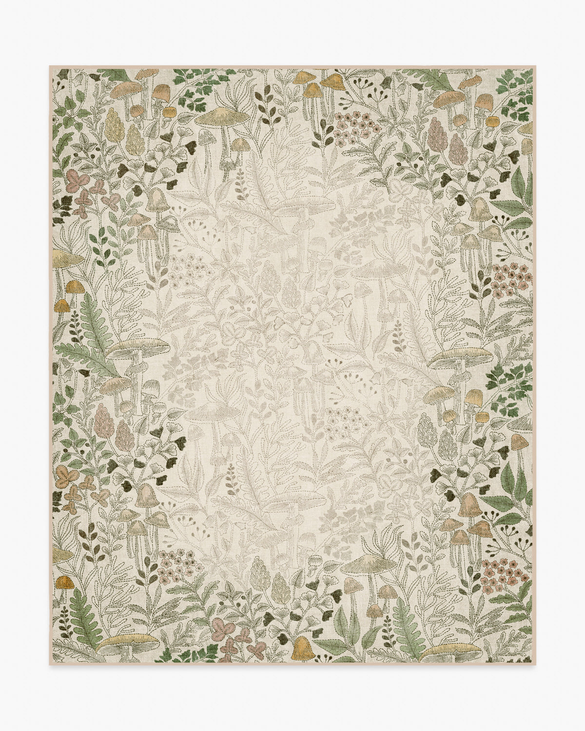 Wildwood — Halı, Nötr, AREA, beyaz zemin, 8x10