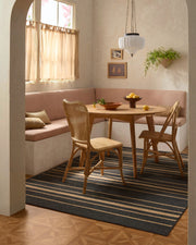 Arden Stripe Black Natural Performance Weave — Halı, Siyah, AREA, yaşam alanı, 6x9