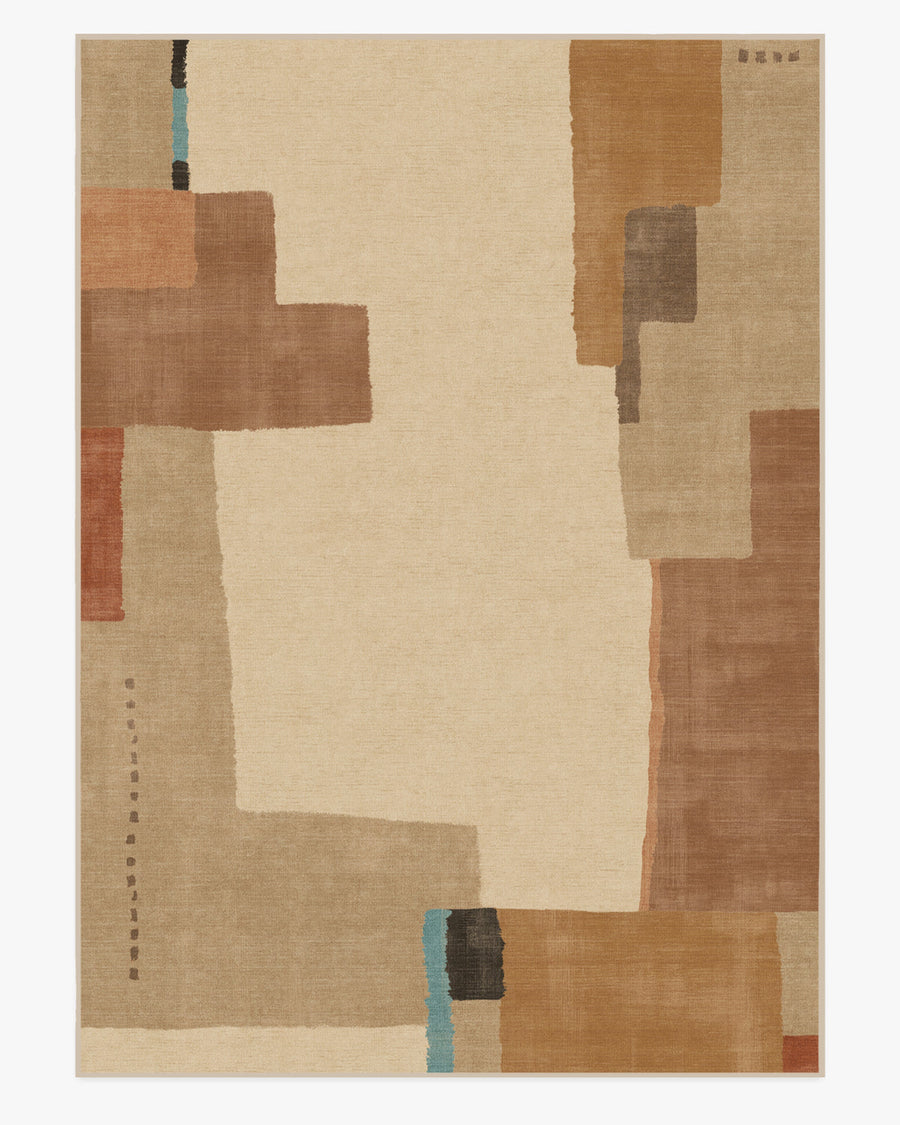 Ananda — Halı, Doğal Pop, AREA, beyaz zemin, 10x14