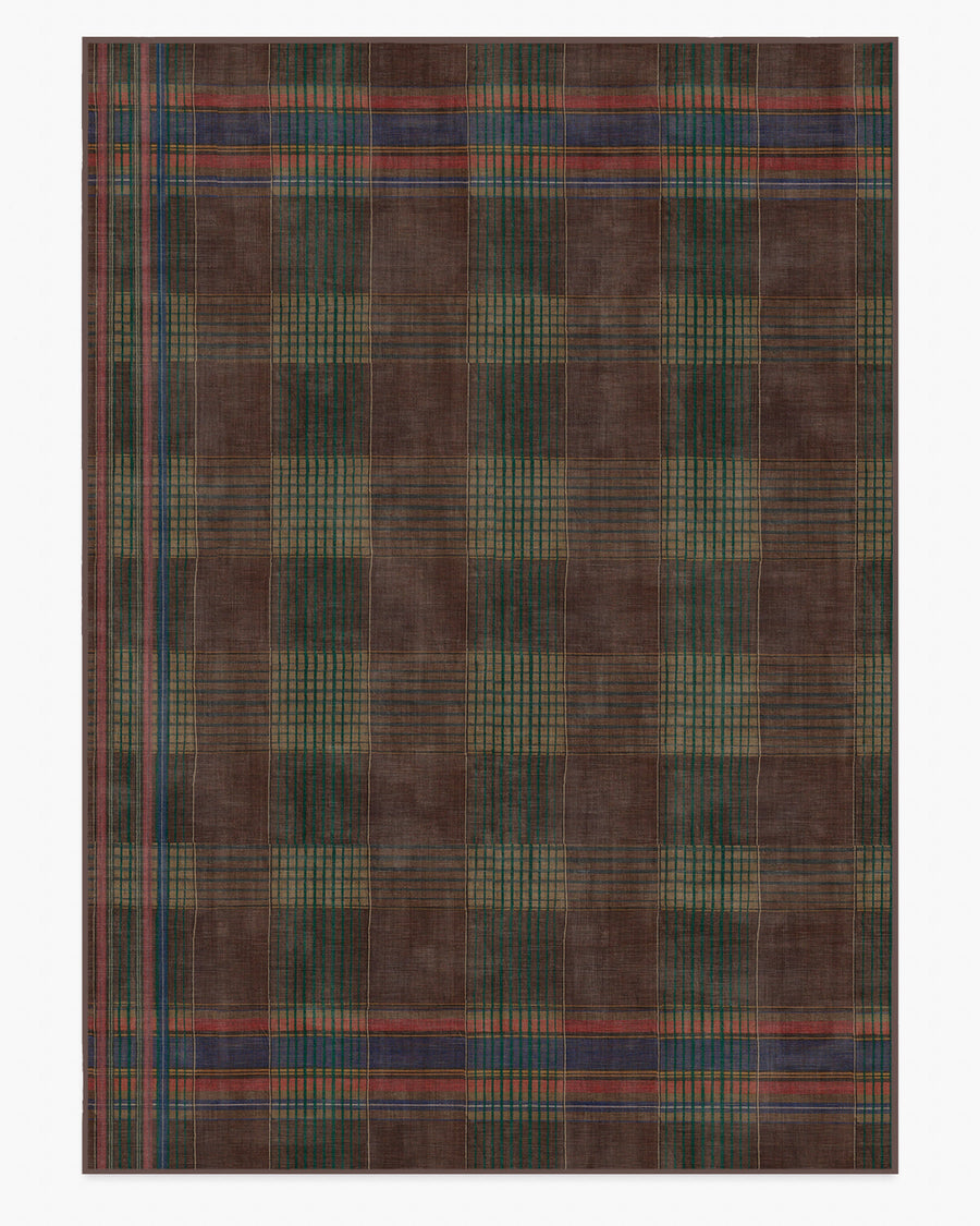 Emerson — Halı, Kahverengi Çok Renkli, AREA, beyaz zemin, 10x14