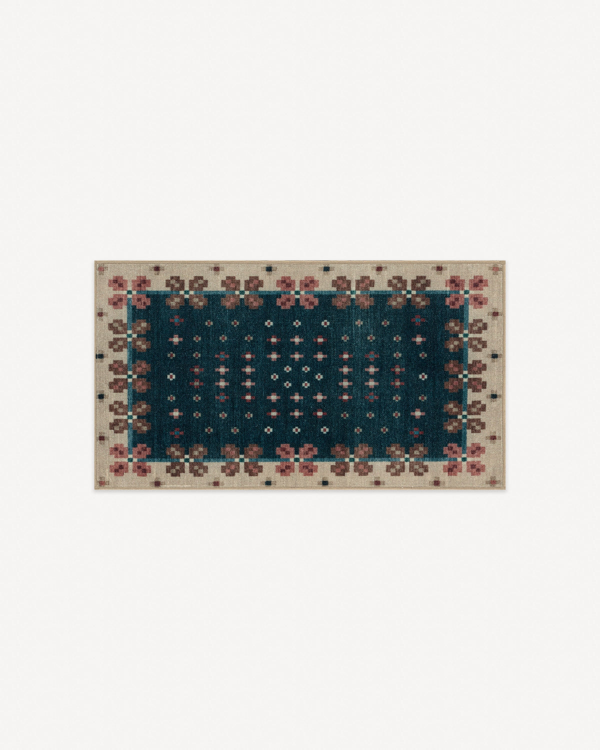 Clove — Halı, Lacivert, AREA, beyaz zemin, 2x3