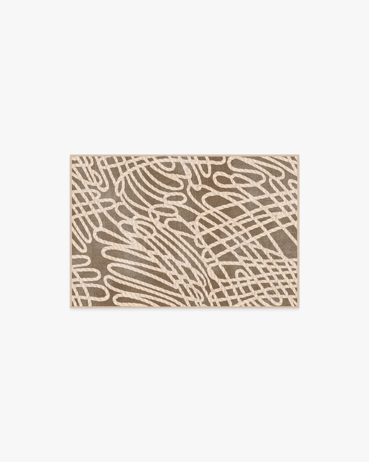 Rica Rope — Halı, Vizon Krem, AREA, beyaz zemin, 2x3