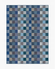 Flux — Halı, Mavi, AREA, beyaz zemin, 5x7