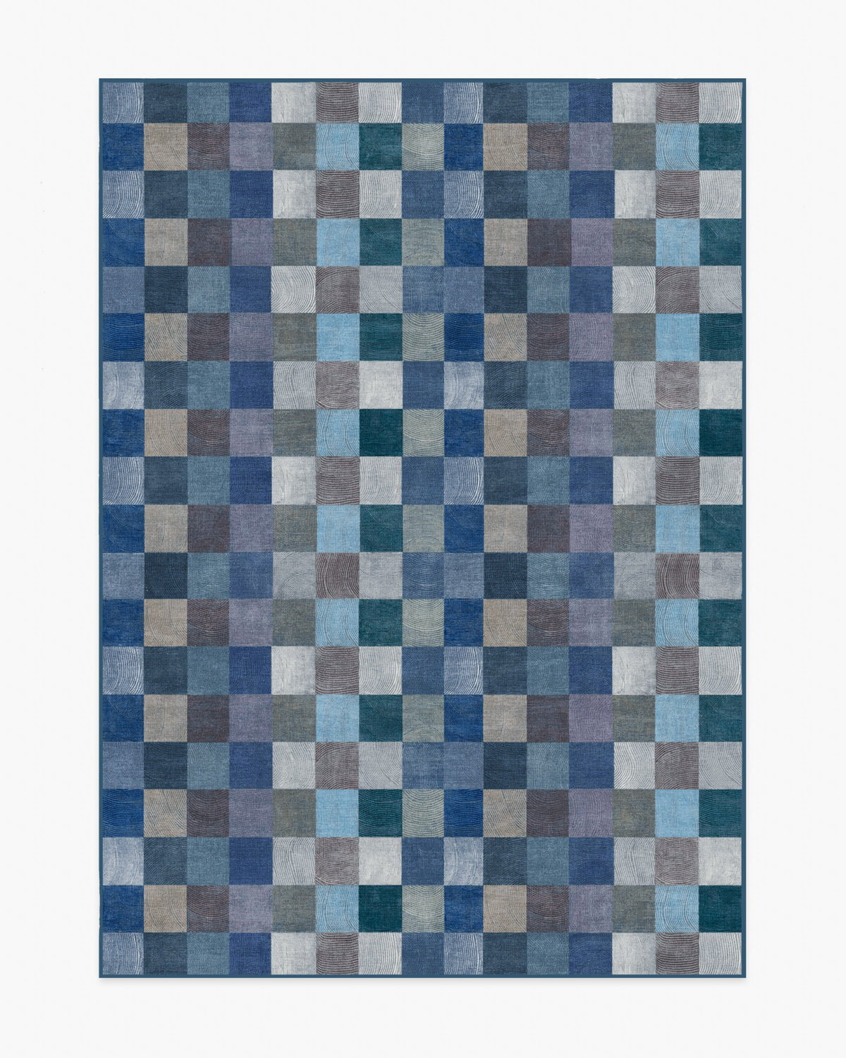 Flux — Halı, Mavi, AREA, beyaz zemin, 5x7