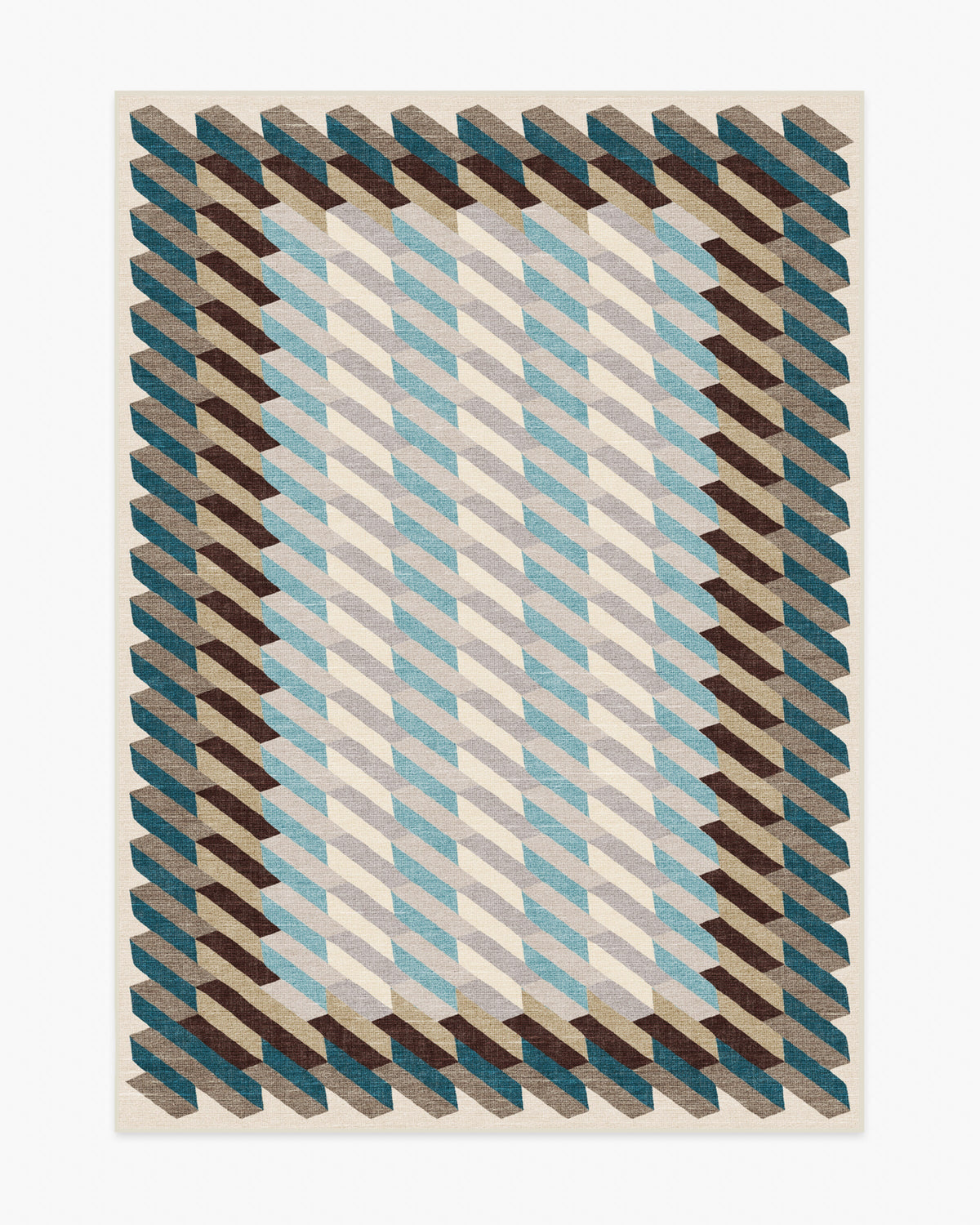 Echo — Halı, Arduvaz Mavisi, AREA, beyaz zemin, 5x7