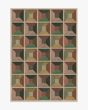 Hedra — Halı, Soft Auburn, AREA, beyaz zemin, 5x7