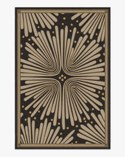 Gatsby — Halı, Siyah Altın, AREA, beyaz zemin, 6x9