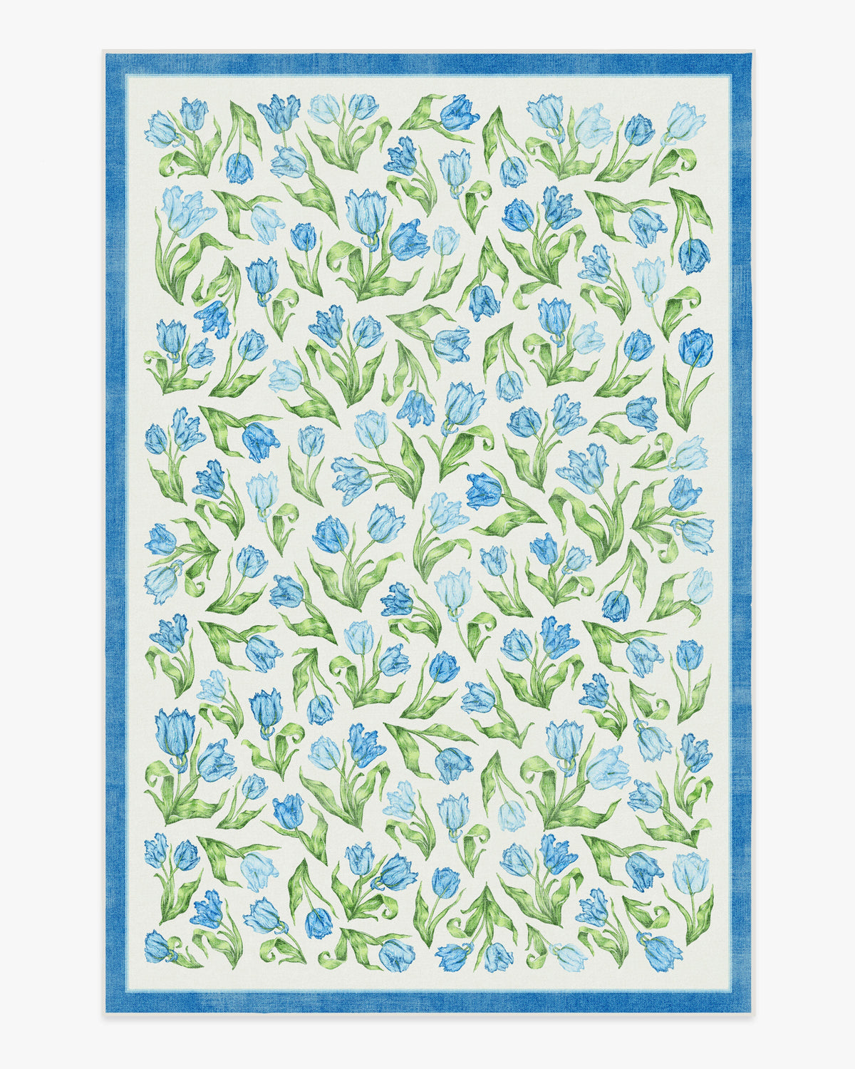 Garden Party — Halı, Mavi, AREA, beyaz zemin, 6x9