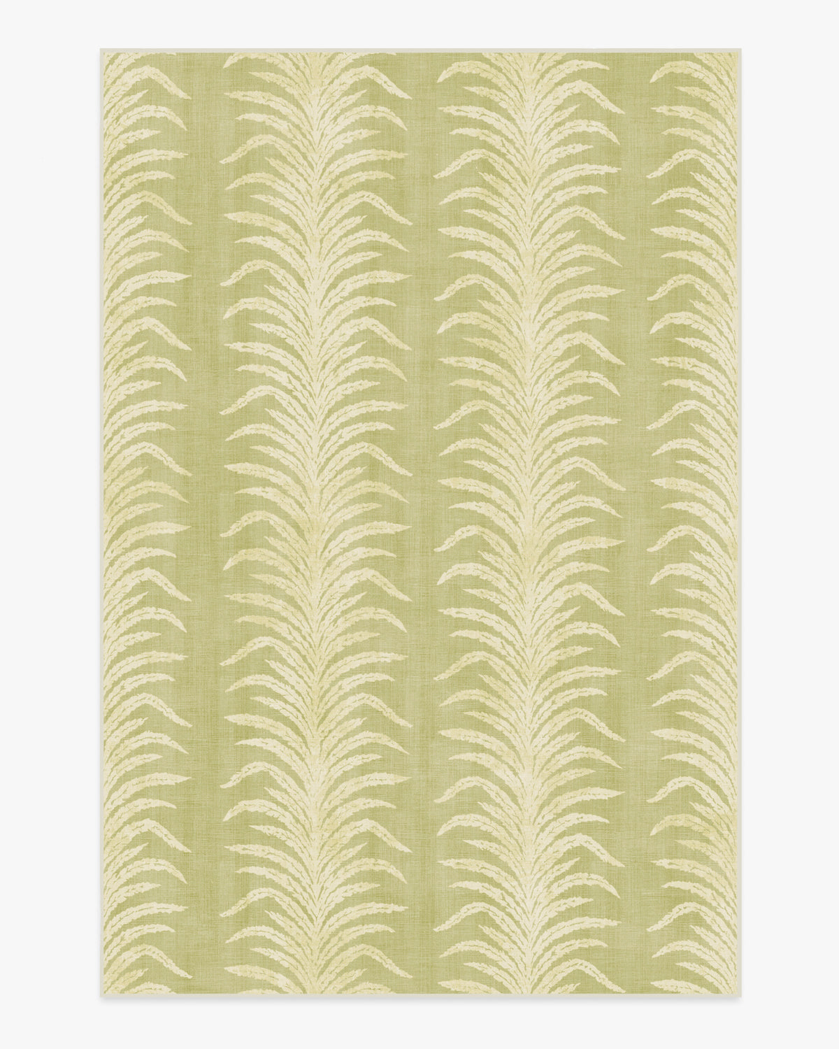 Tree Fern Matcha — Halı, Yeşil, AREA, beyaz zemin, 6x9