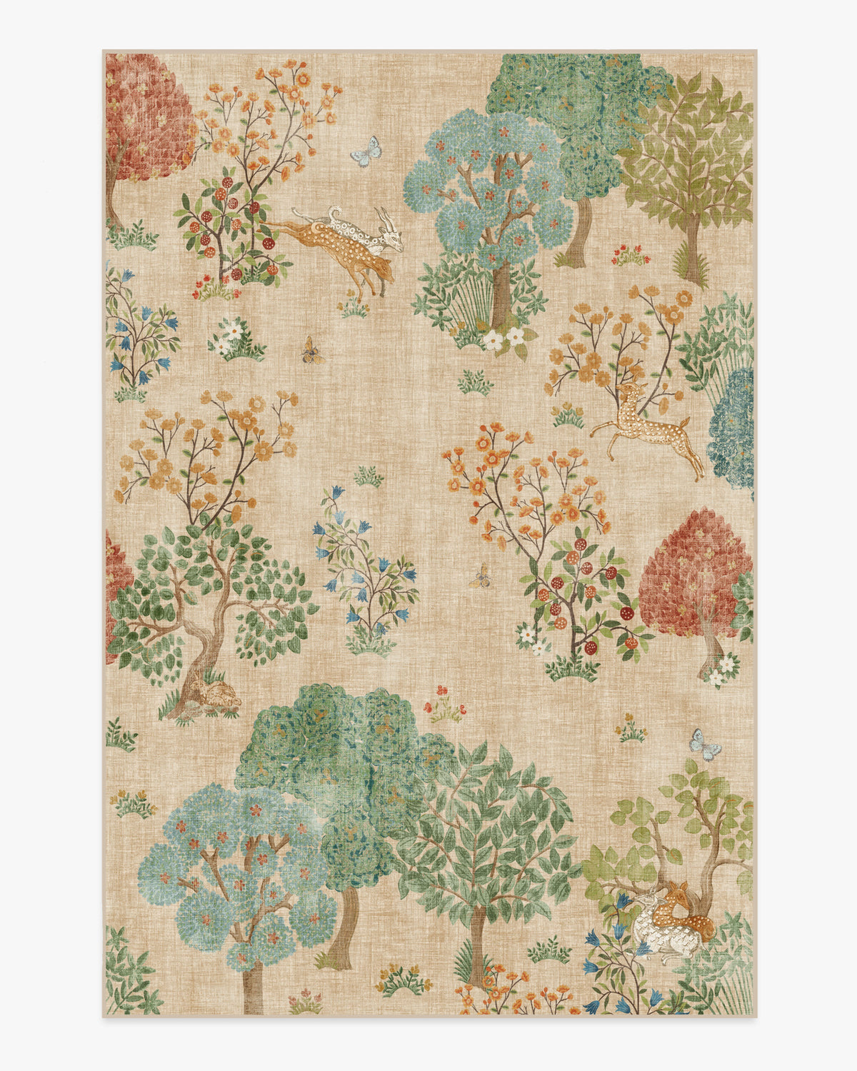 Pamir Garden — Halı, Fern, AREA, beyaz zemin, 6x9