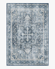 Kamran — Halı, Admiral Mavi, AREA, beyaz zemin, 6x9