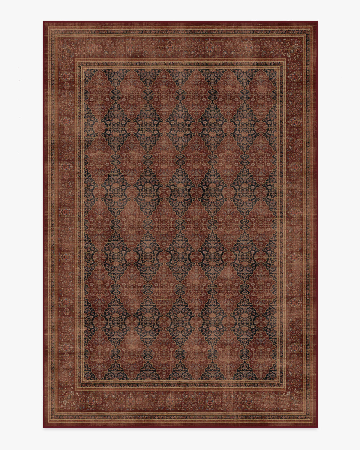 Vesper — Halı, Kehribar Kırmızı, AREA, beyaz zemin, 6x9