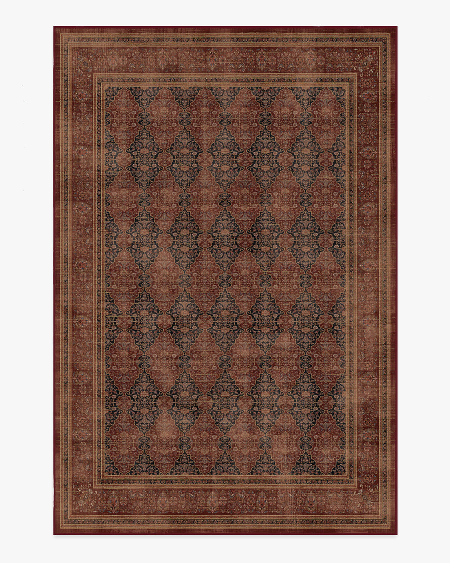 Vesper — Halı, Kehribar Kırmızı, AREA, beyaz zemin, 6x9