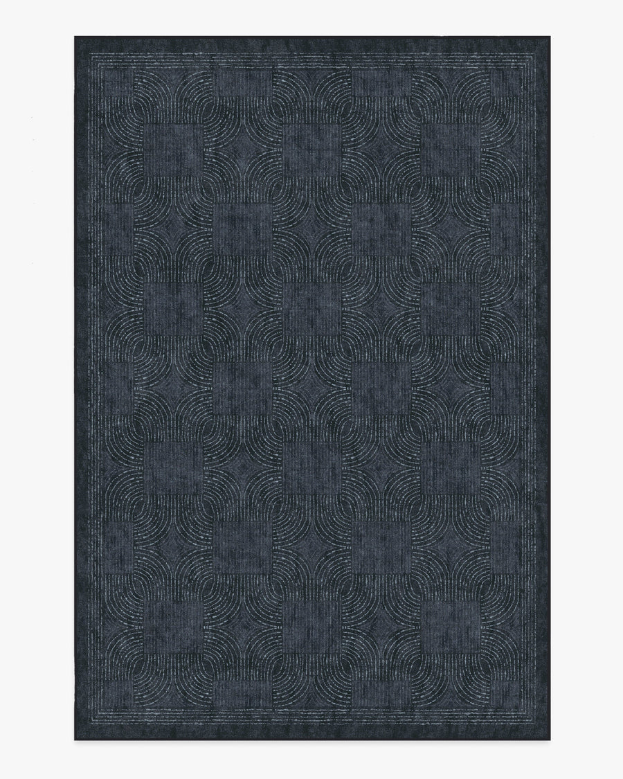 Montecito — Halı, Çivit, AREA, beyaz zemin, 6x9