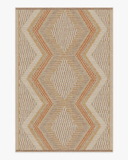 Justina Blakeney Etta — Halı, Doğal Terra, AREA, beyaz zemin, 6x9