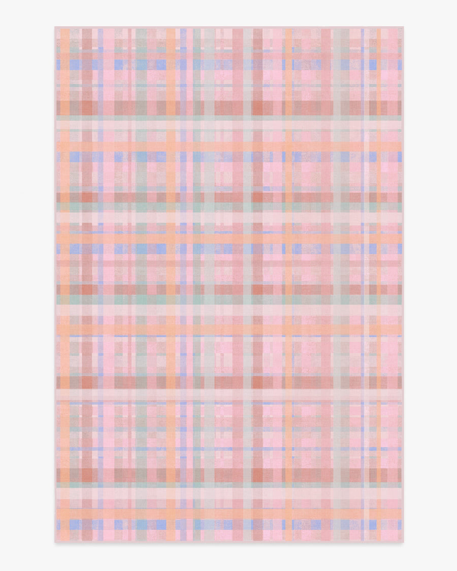 Cora — Halı, Çok Renkli Pembe, AREA, beyaz zemin, 6x9
