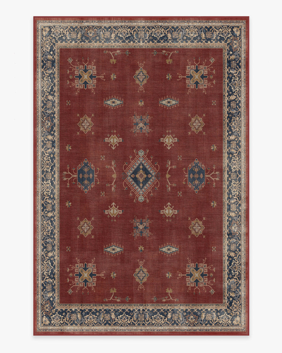 Verena — Halı, Kehribar Kırmızı, AREA, beyaz zemin, 6x9