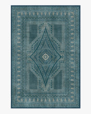 Nomad — Halı, Mavi, AREA, beyaz zemin, 6x9