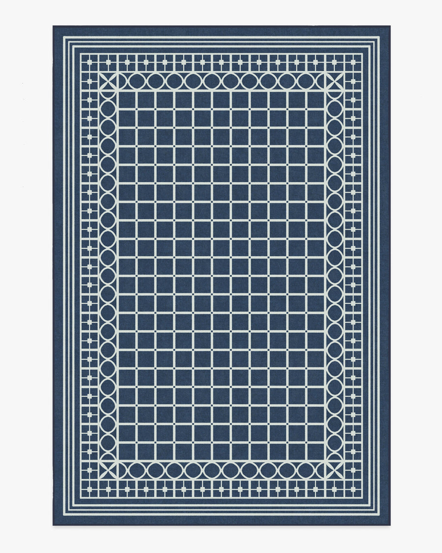 Gray Malin Palm Beach — Halı, Lacivert, AREA, beyaz zemin, 6x9