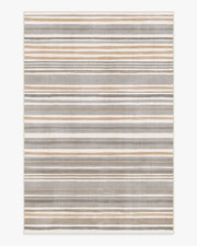Elio Stripe — Halı, Gri Fildişi, AREA, beyaz zemin, 6x9
