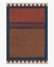 Justina Blakeney Nina — Halı, Çivit Pas, AREA, beyaz zemin, 6x9