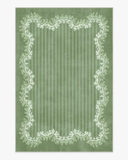 Oxbow — Halı, Botanical Yeşil, AREA, beyaz zemin, 6x9