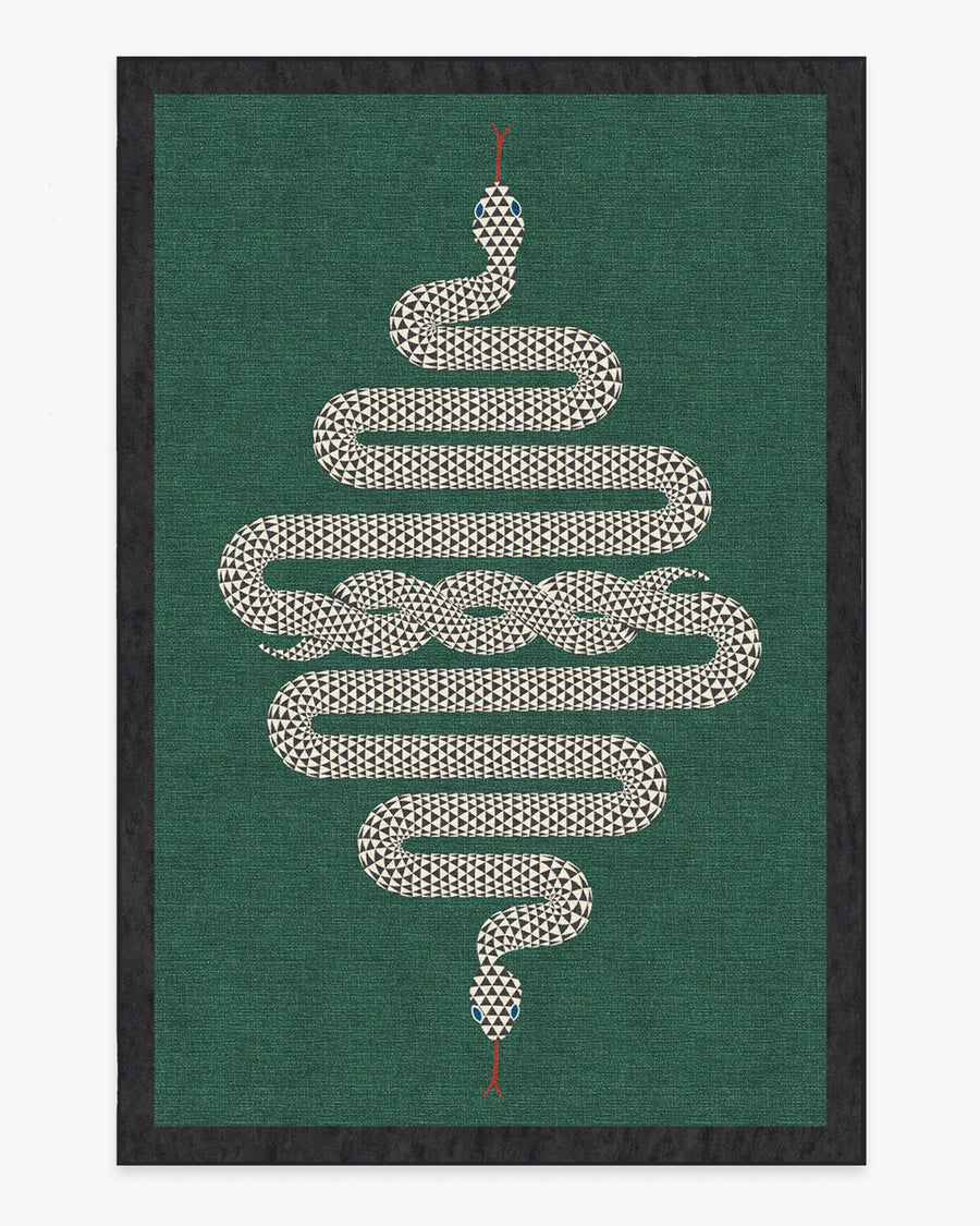 Venom — Halı, Emerald, AREA, beyaz zemin, 6x9