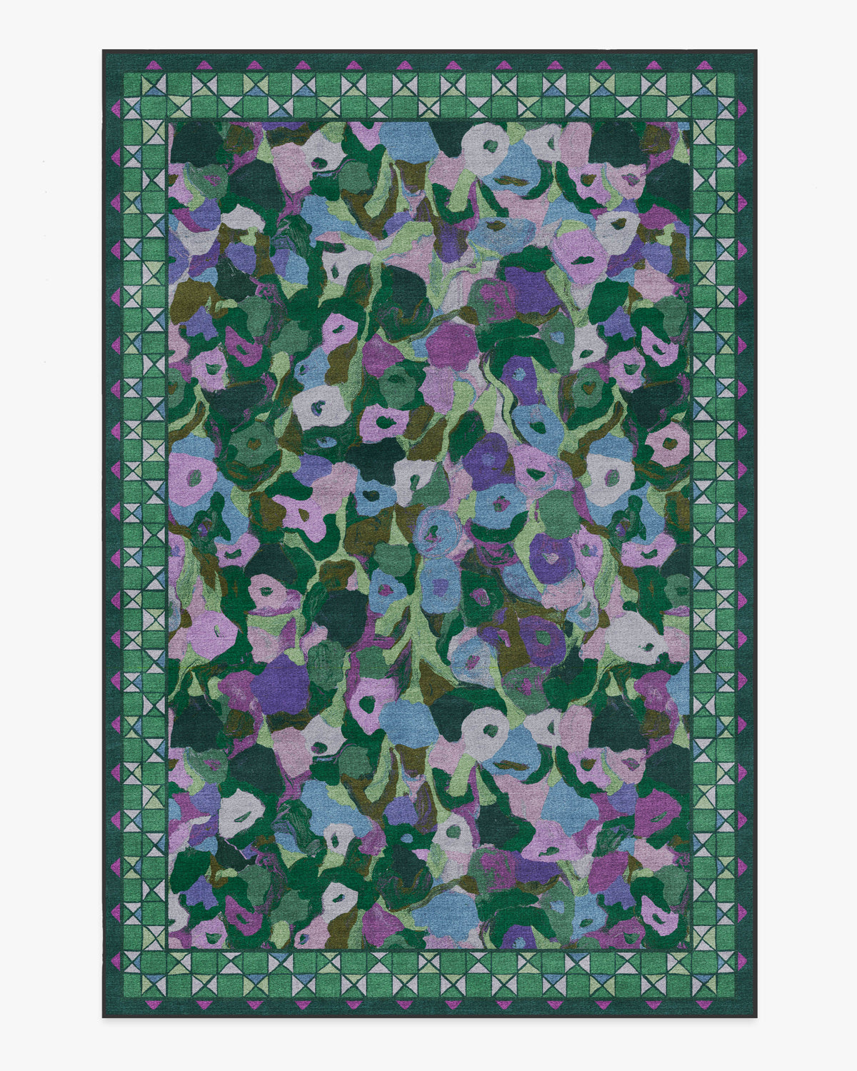 Vera — Halı, Yeşil Erik, AREA, beyaz zemin, 6x9