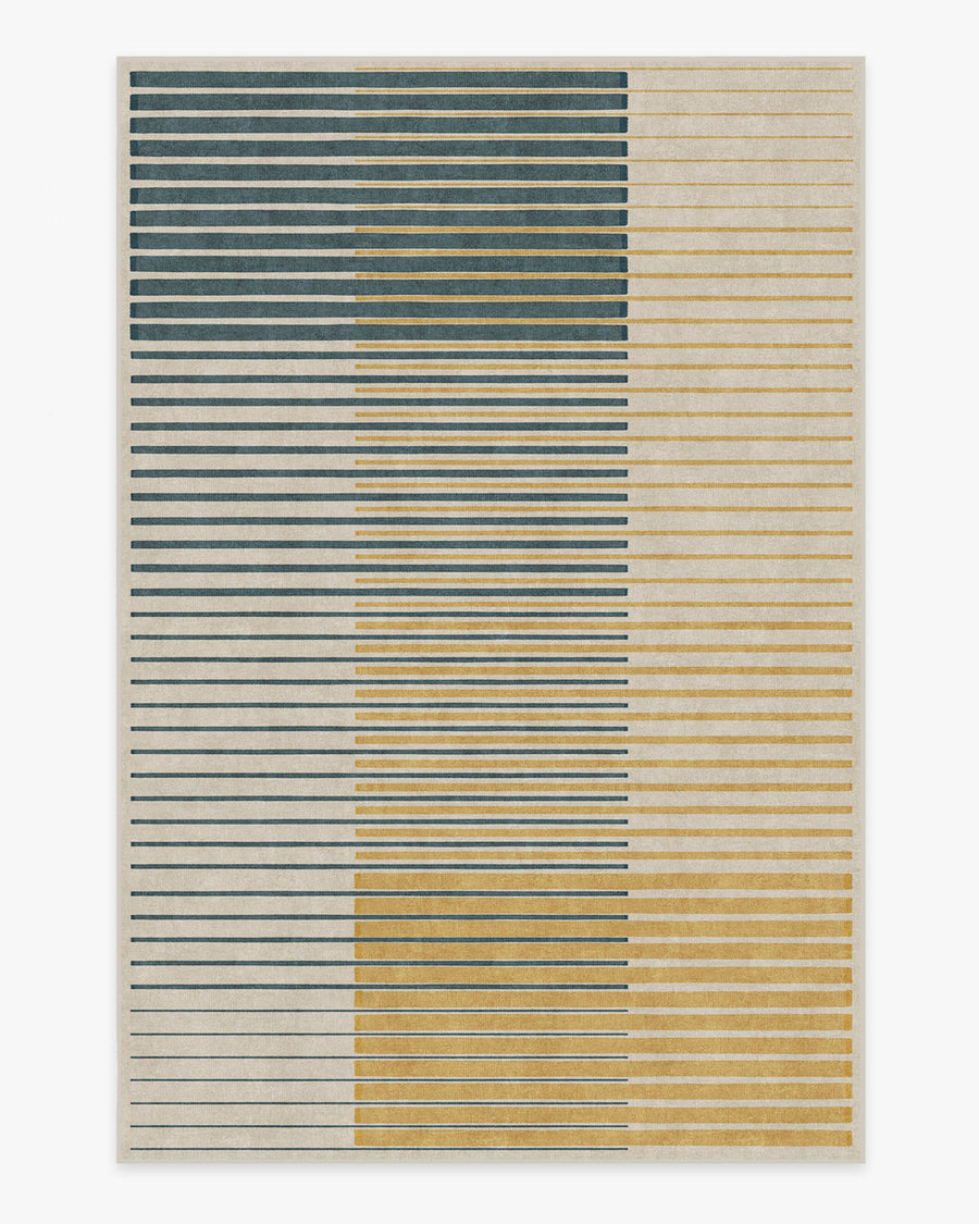 Gradasi Teal Quartz — Halı, Yeşil, AREA, beyaz zemin, 6x9